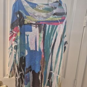 Impulse Abstract Print Tunic 1X